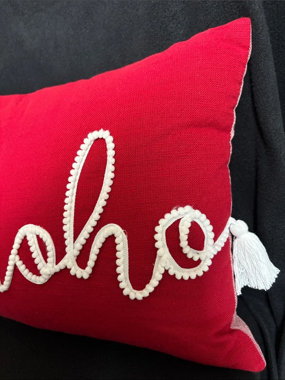 Christmas Ho Ho Ho holiday decor pillow